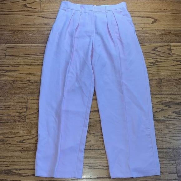 Zara Pink Glam Careewear Wide Leg High Rise Trousers CC - Picture 2 of 4